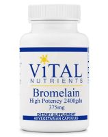 Bromelain High Potency 2400 DGU 375 mg - 60 Veg. Capsules
