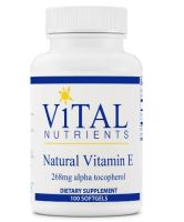 Natural Vitamin E 268mg Alpha Tocopherol - 100 Softgels