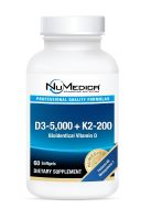 D3-5,000 + K2-200 - 60 Softgels (MINIMUM ORDER: 2)