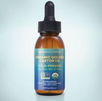 Organic Castor Oil 3.38 oz 100% Pure, Hexane-Free, Extra Virgin 