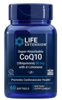 Super-Absorbable CoQ10 (Ubiquinone) with d-Limonene - 50 mg, 60 Softgels